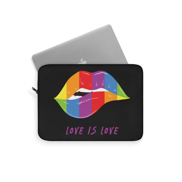 Love Is Love Lips Red Laptop Sleeve