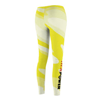 HerPower Camo-Yellow Casual Women's Leggings