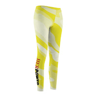 HerPower Camo-Yellow Casual Women's Leggings