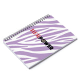 HerPower Notebook Spiral Lavender Zebra - Ruled Line