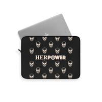 HerPower Skulls Beige Women Laptop Sleeve