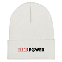 HerPower Cuffed Women Beanie with Full Color Logo