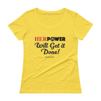 HerPower Women Get it Down Women Scoopneck T-Shirt