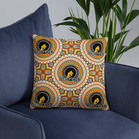 HerPower Mandala Yellow Pillow