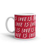 Love is Love Red Mug