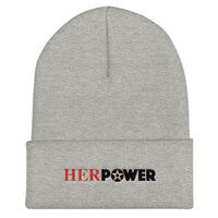 HerPower Cuffed Women Beanie with Full Color Logo