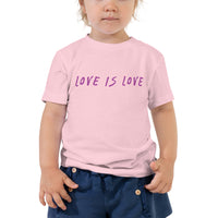 HerPower Love is Love Toddler Girls Short Sleeve T-Shirt