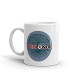 HerPower Tree of Life Grey on White Mug