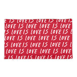 Love is Love Red Pillow Case