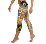 HerPower Mandala Orange Women's Capri Leggings