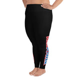 HerPower All-Over Print Women Plus Size Workout Pants Leggings