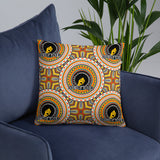 HerPower Mandala Yellow Pillow