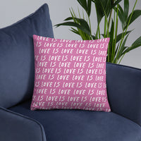 Love is Love Basic Pillow - Lavender