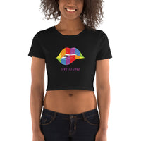 HerPower Love is Love Lips Crop T-Shirt