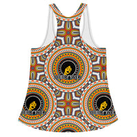 HerPower Mandala Orange Women's Racerback Tank