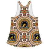 HerPower Mandala Orange Women's Racerback Tank