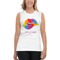 HerPower Love Is Love Lips Muscle Shirt