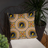 HerPower Mandala Yellow Pillow