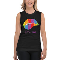 HerPower Love Is Love Lips Muscle Shirt