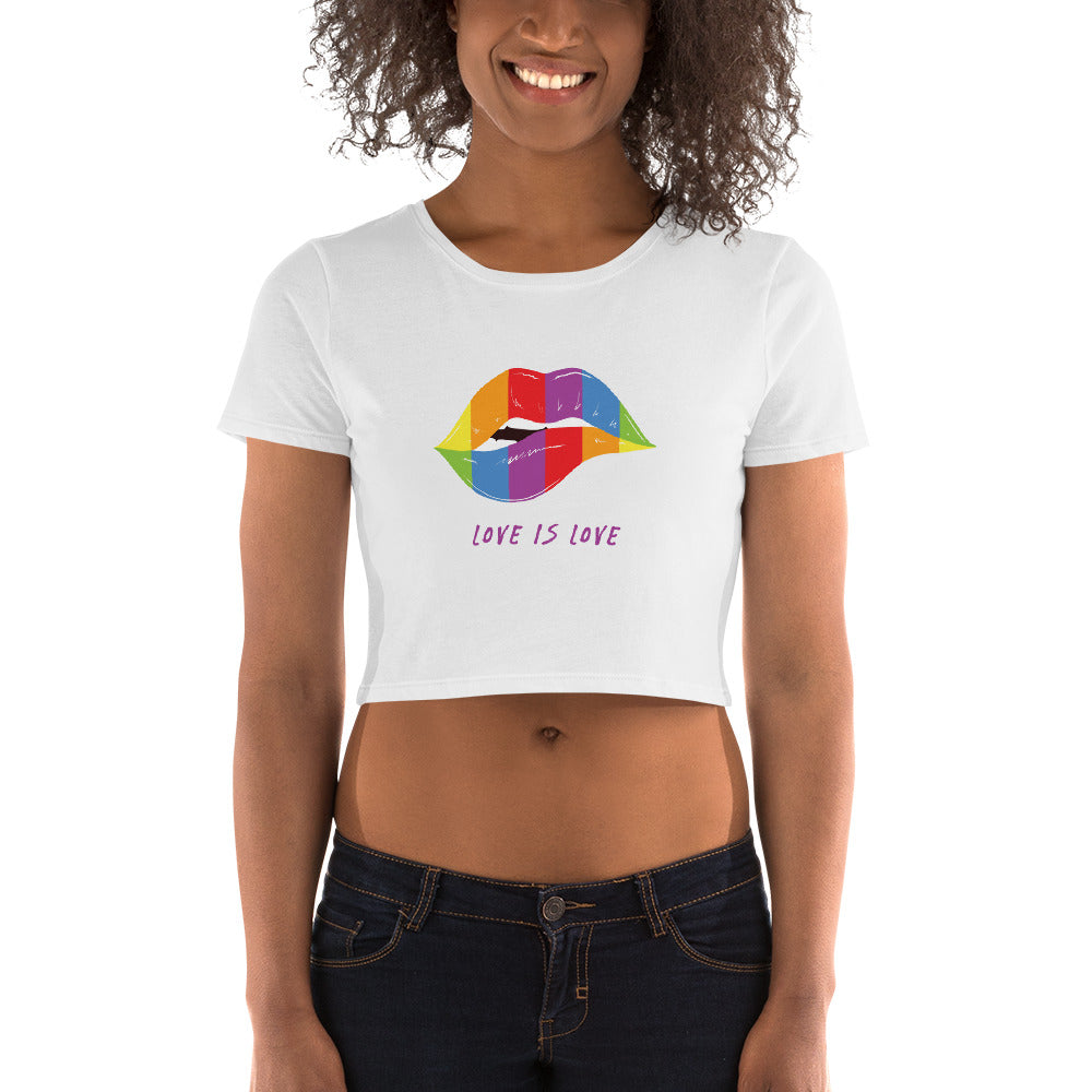 HerPower Love is Love Lips Crop T-Shirt – HerPower Shop