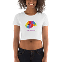 HerPower Love is Love Lips Crop T-Shirt