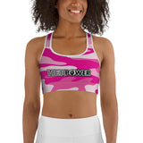 HerPower Camo-Pink Women Sports Bra