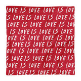 Love is Love Red Pillow Case