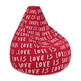 Love is Love Bean Bag Chair w/ filling