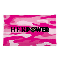 HerPower Camo-Pink Premium Pillow Case