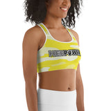 HerPower Camo-Yellow Women Sports Bra