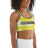 HerPower Camo-Yellow Women Sports Bra