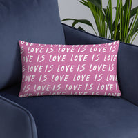 Love is Love Basic Pillow - Lavender