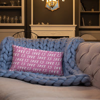 Love is Love Basic Pillow - Lavender