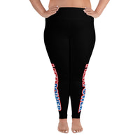 HerPower All-Over Print Women Plus Size Workout Pants Leggings