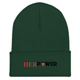 HerPower Cuffed Women Beanie with Full Color Logo