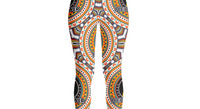 HerPower Mandala Orange Women's Capri Leggings