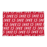 Love is Love Red Pillow Case